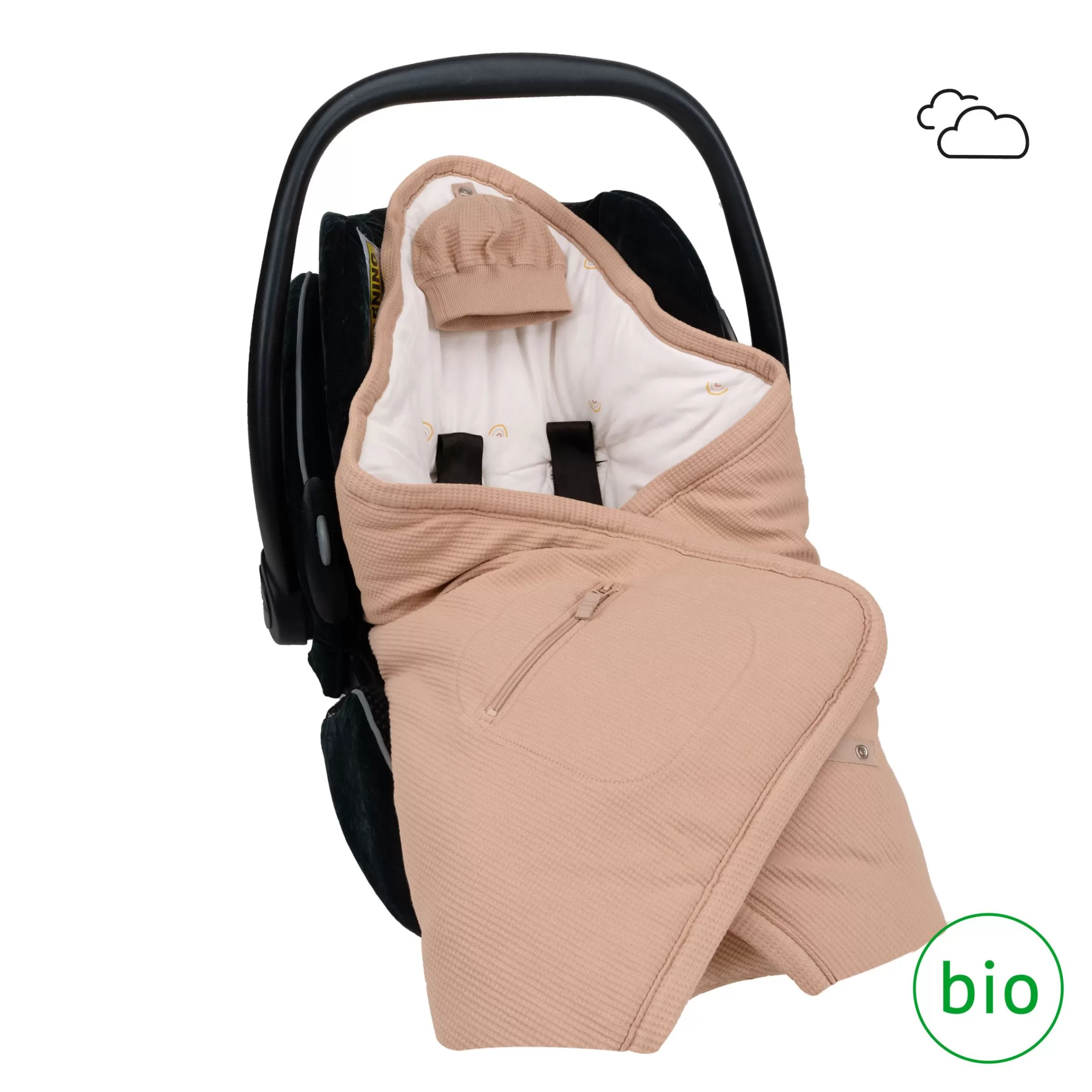 BEMINI Biside Pady Waffle + Jersey Bio 0-12M Wafle Natural Outlet