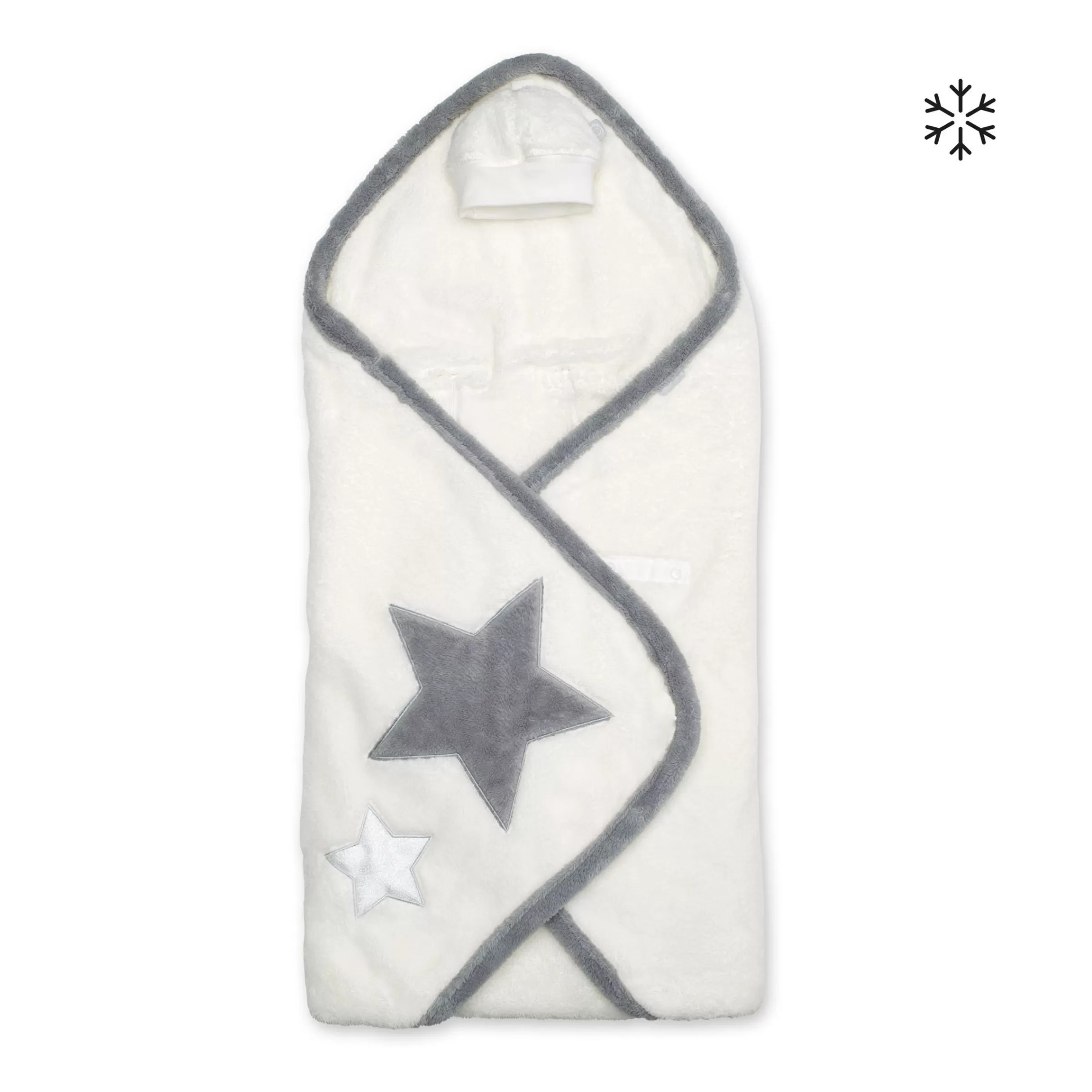 BEMINI Biside Softy + Softy 0-12M Stary Little Stars Print Little Stars Print Ecru New