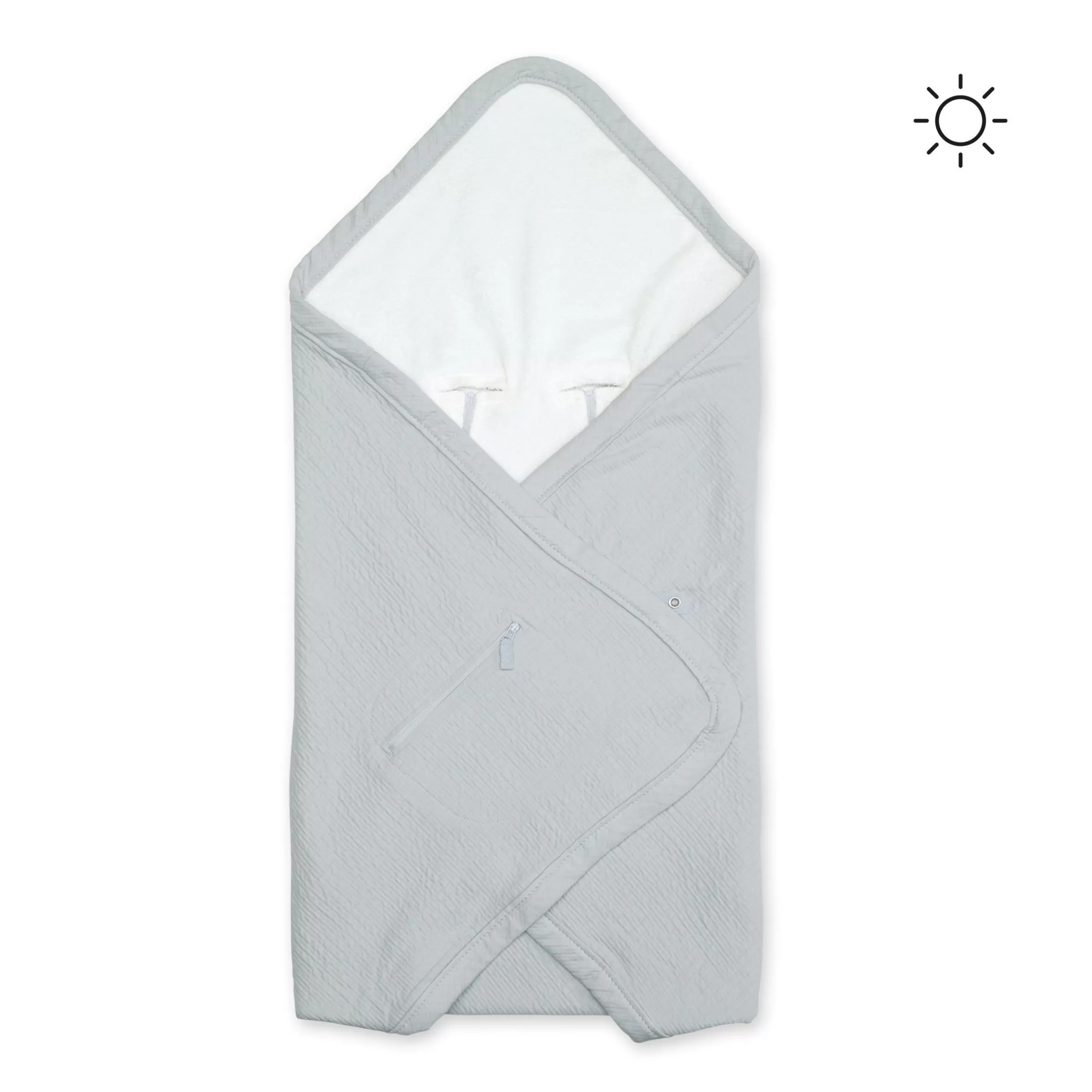 BEMINI Biside Tetra Jersey + Terry 0-12M Cadum Grizou Sale