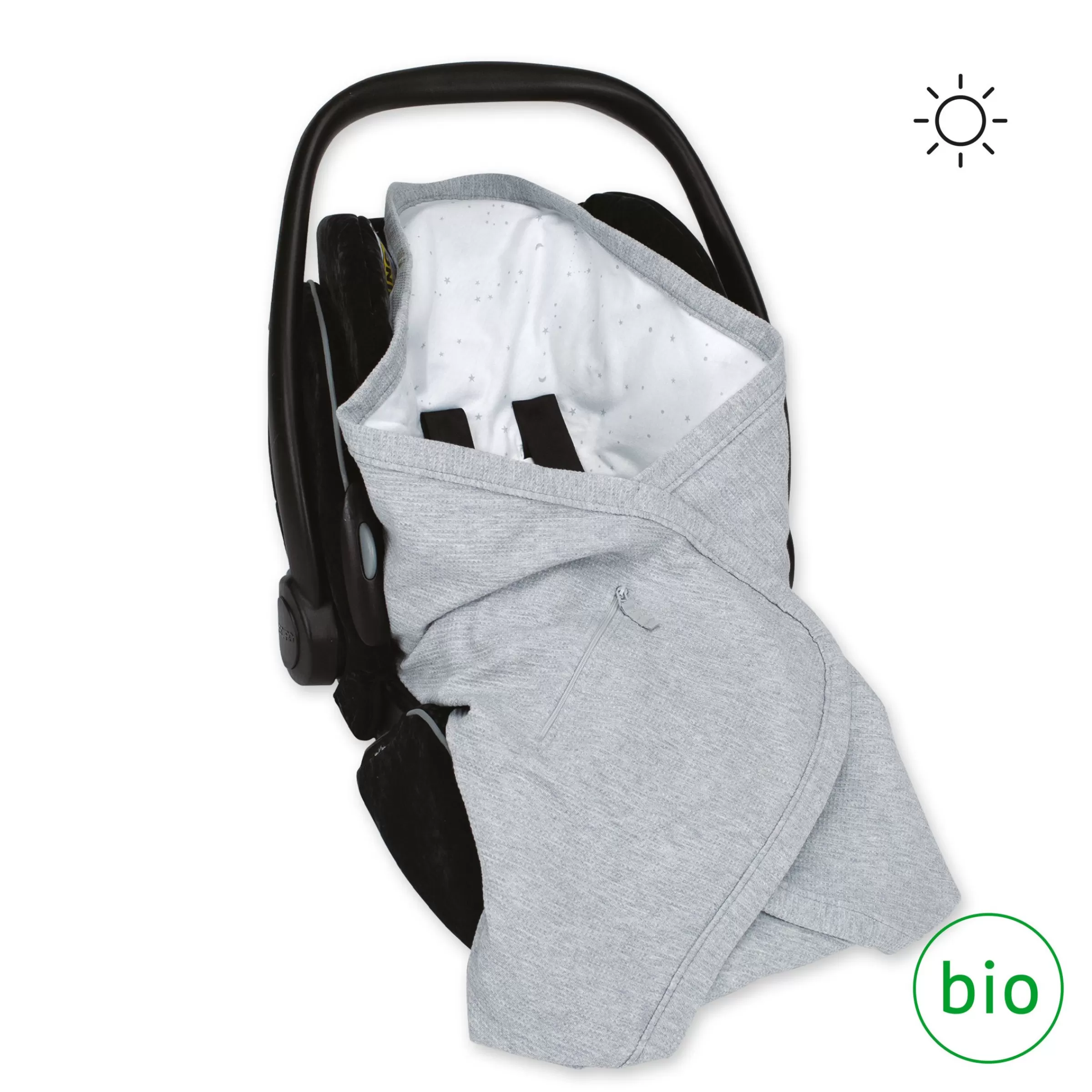 BEMINI Biside Waffle Bio + Jersey 0-12M Wafle Mix Grey Store
