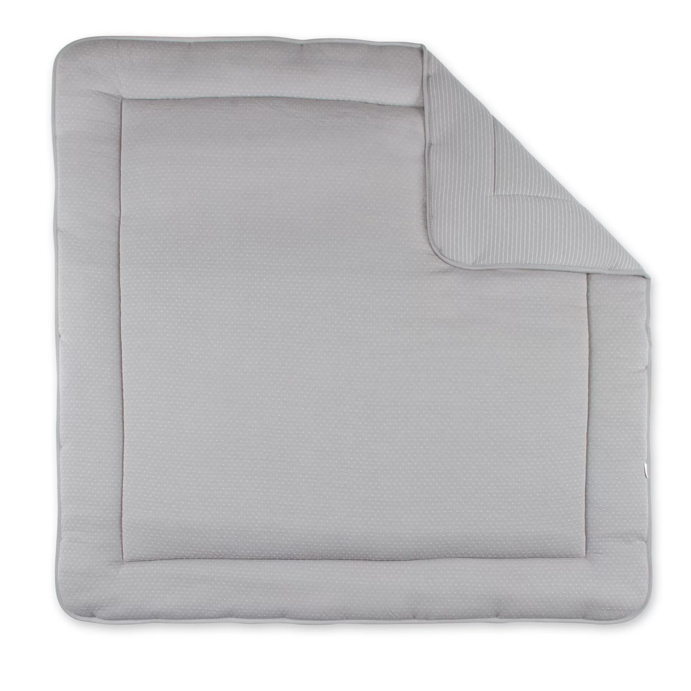 BEMINI Combo Krabbeldecke Und Nestchen Pady Twin Jersey 100X100Cm Dunes Stripe Shadow Best