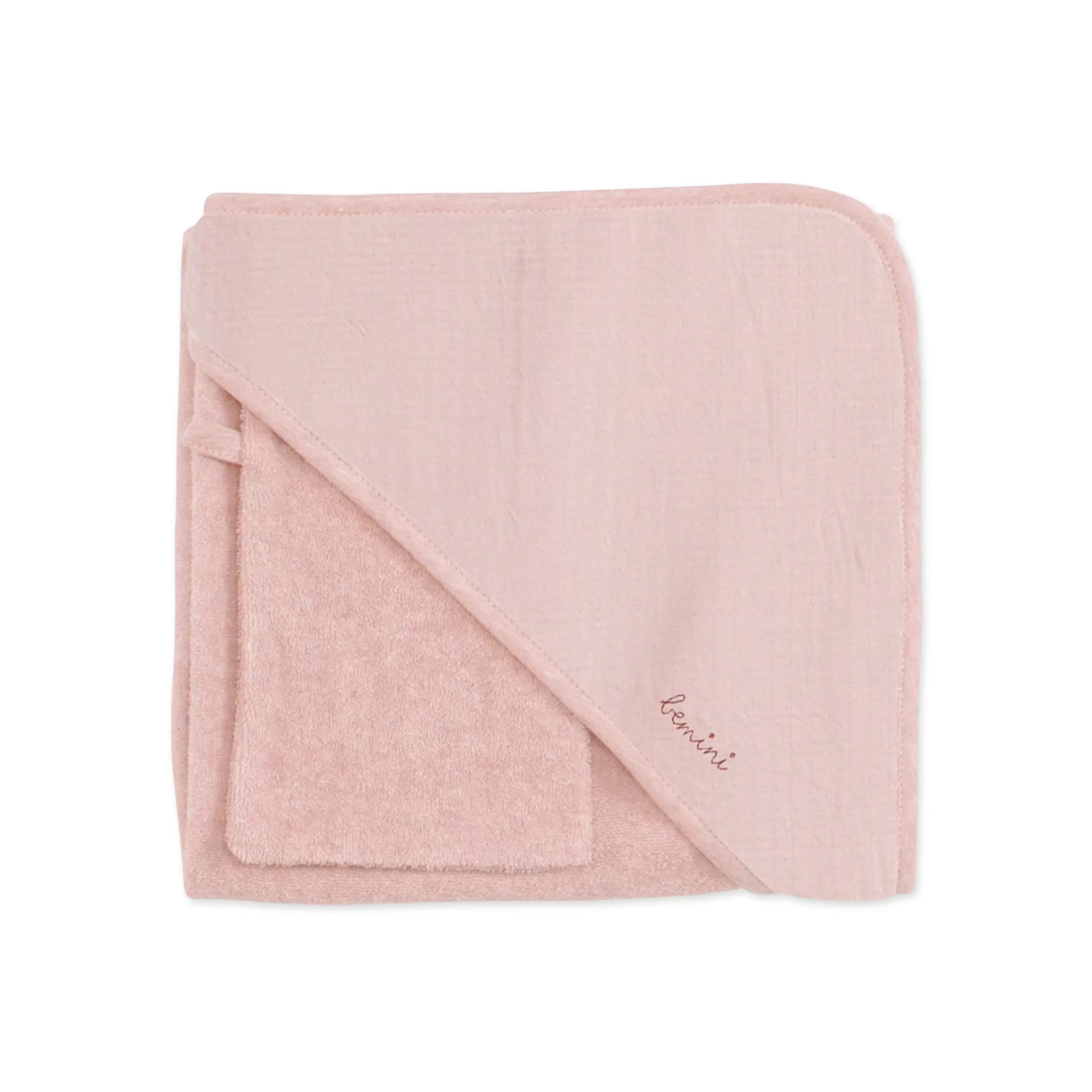 BEMINI Kapuzenbadetuch Terry 90X90Cm Cadum Blush Shop