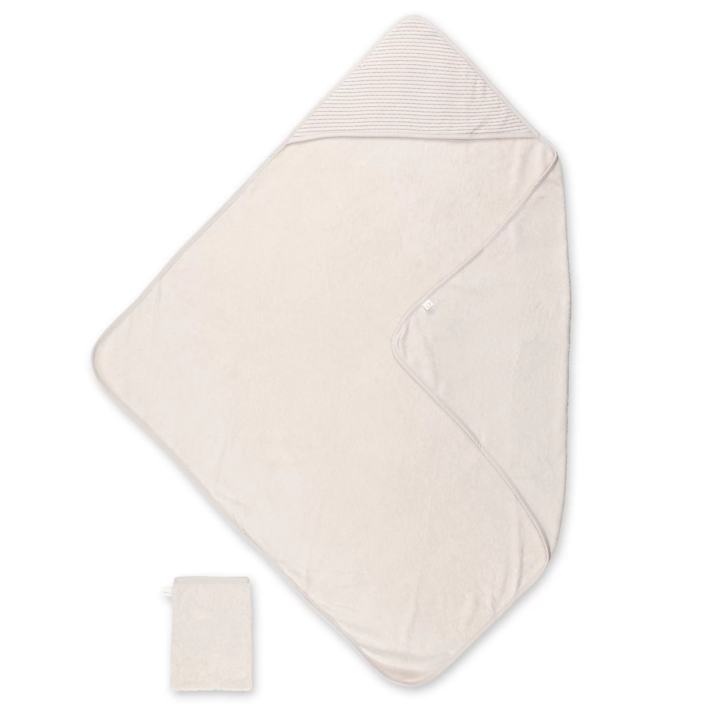 BEMINI Kapuzenbadetuch Terry 90X90Cm Dunes Stripe Grege Cheap