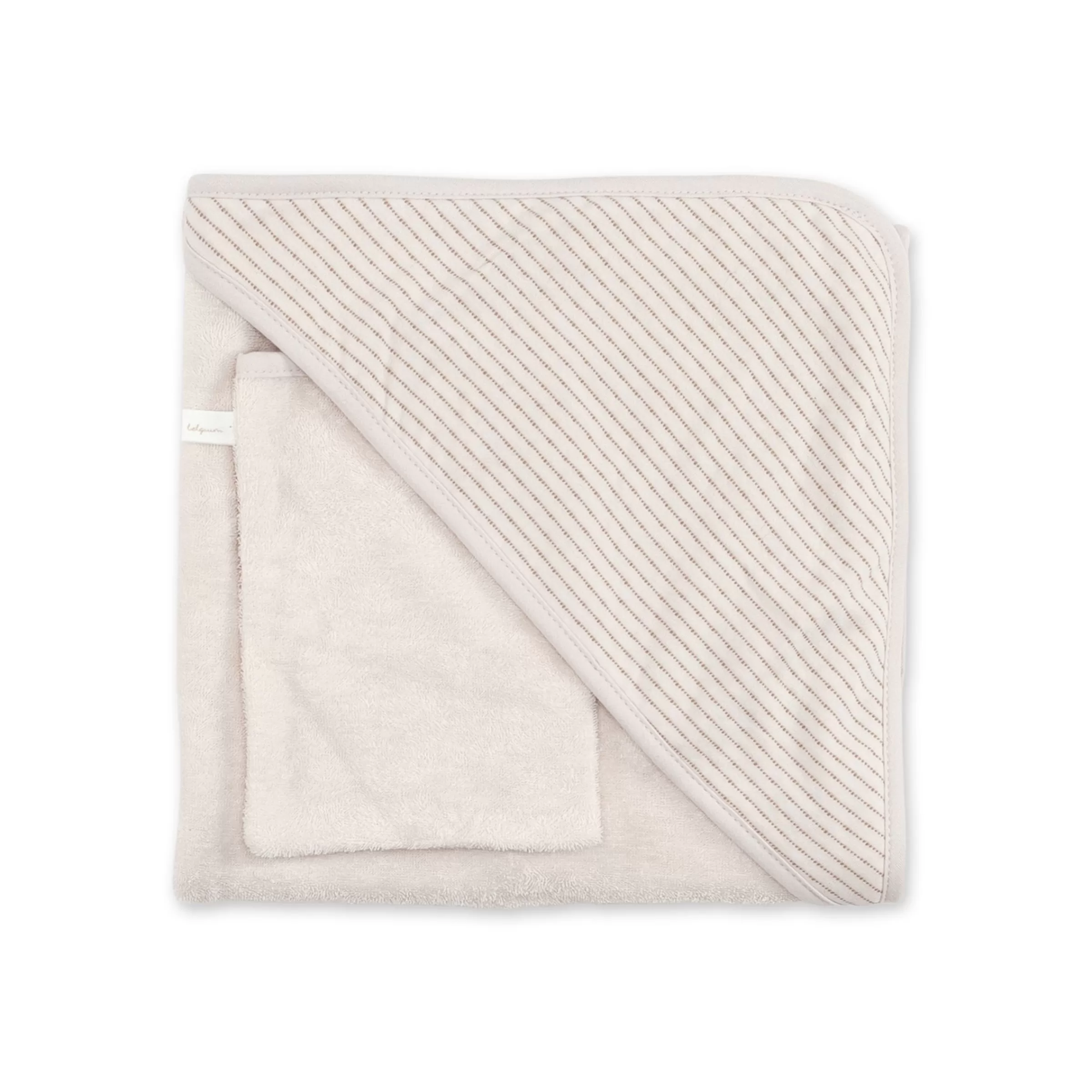 BEMINI Kapuzenbadetuch Terry 90X90Cm Dunes Stripe Grege Cheap