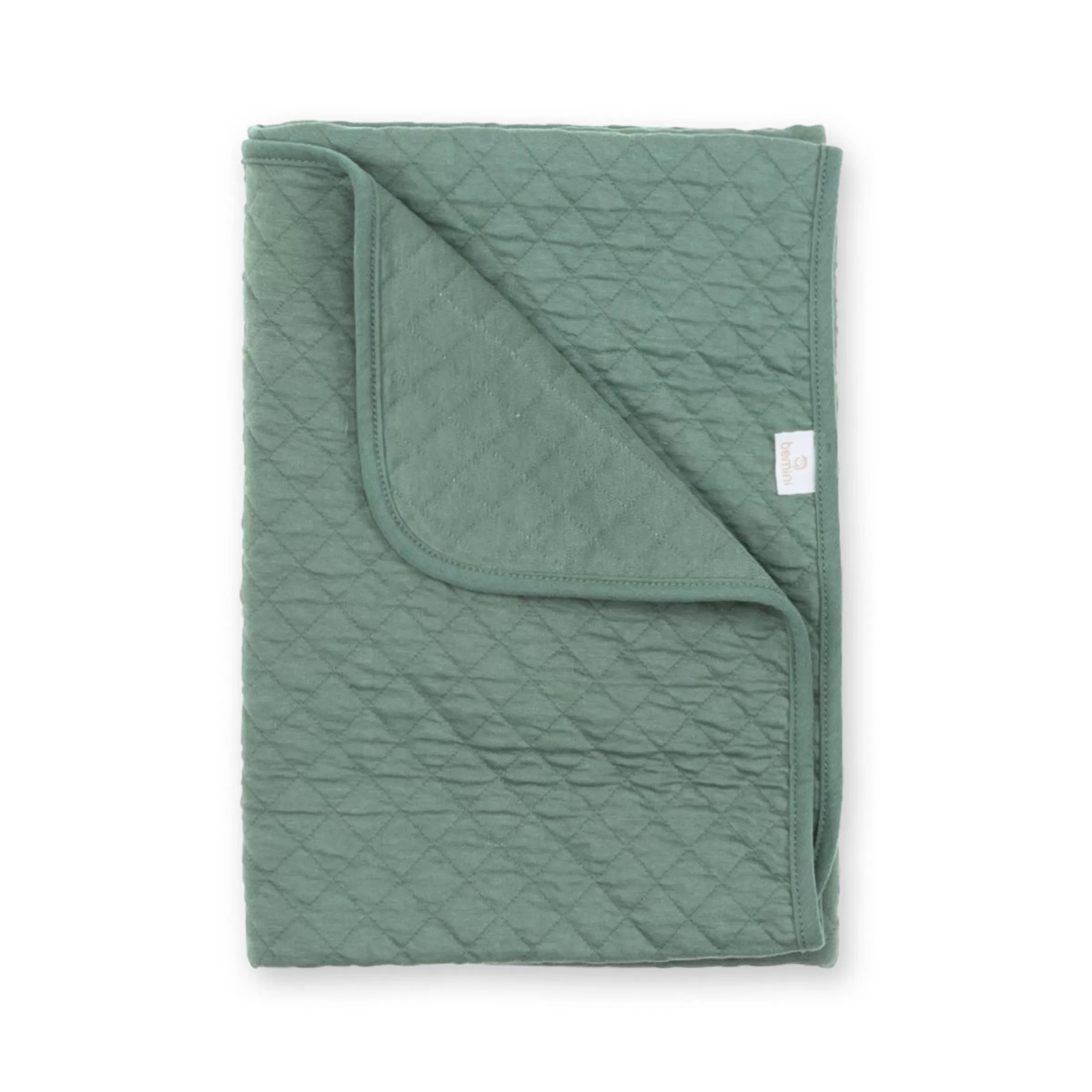 BEMINI Kuscheldecke Pady Quilted Jersey 75X100Cm Quilt Tog 1.5 Green Store
