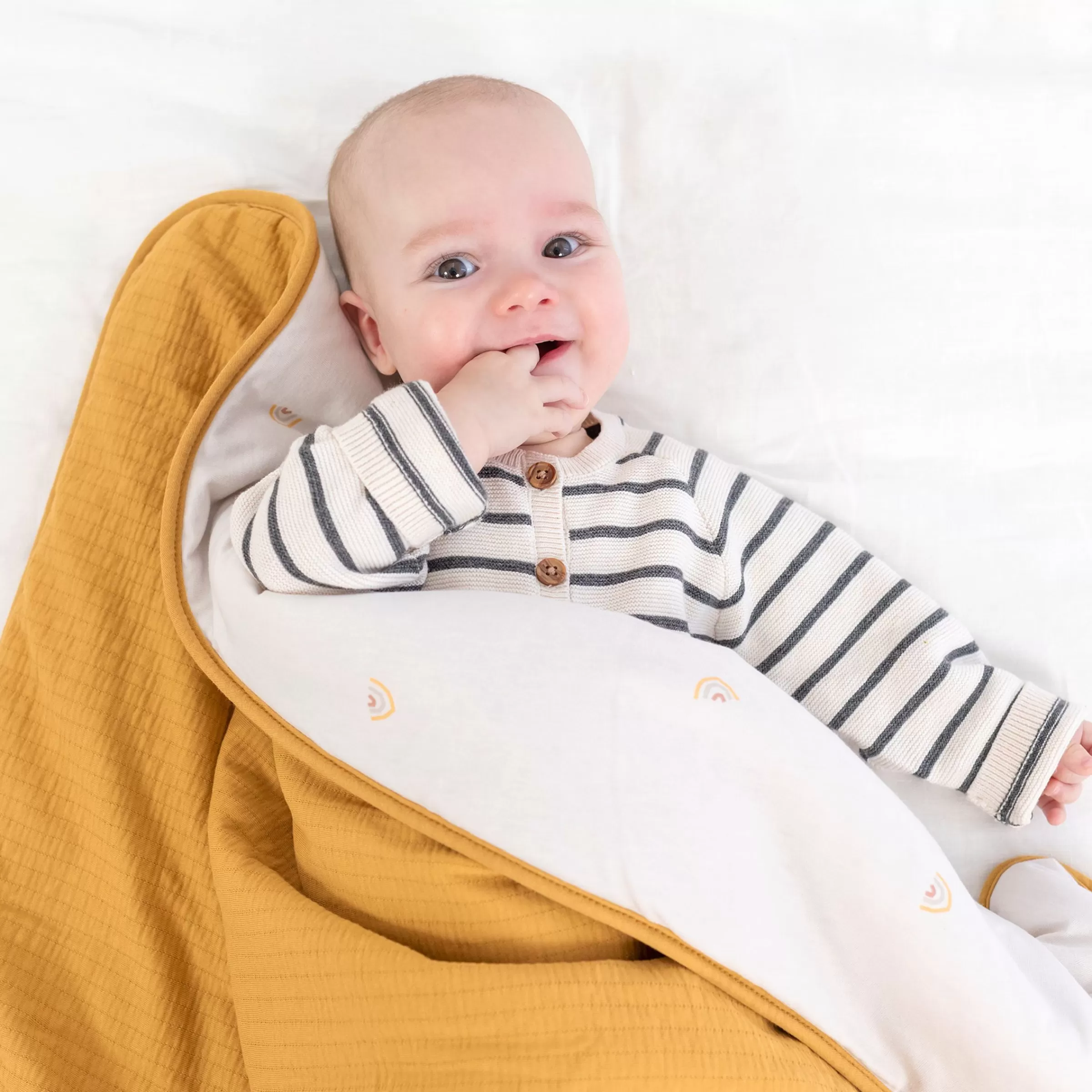 BEMINI Kuscheldecke Pady Tetra Jersey + Softy 75X100Cm Cadum Tog 3 Golden Hot