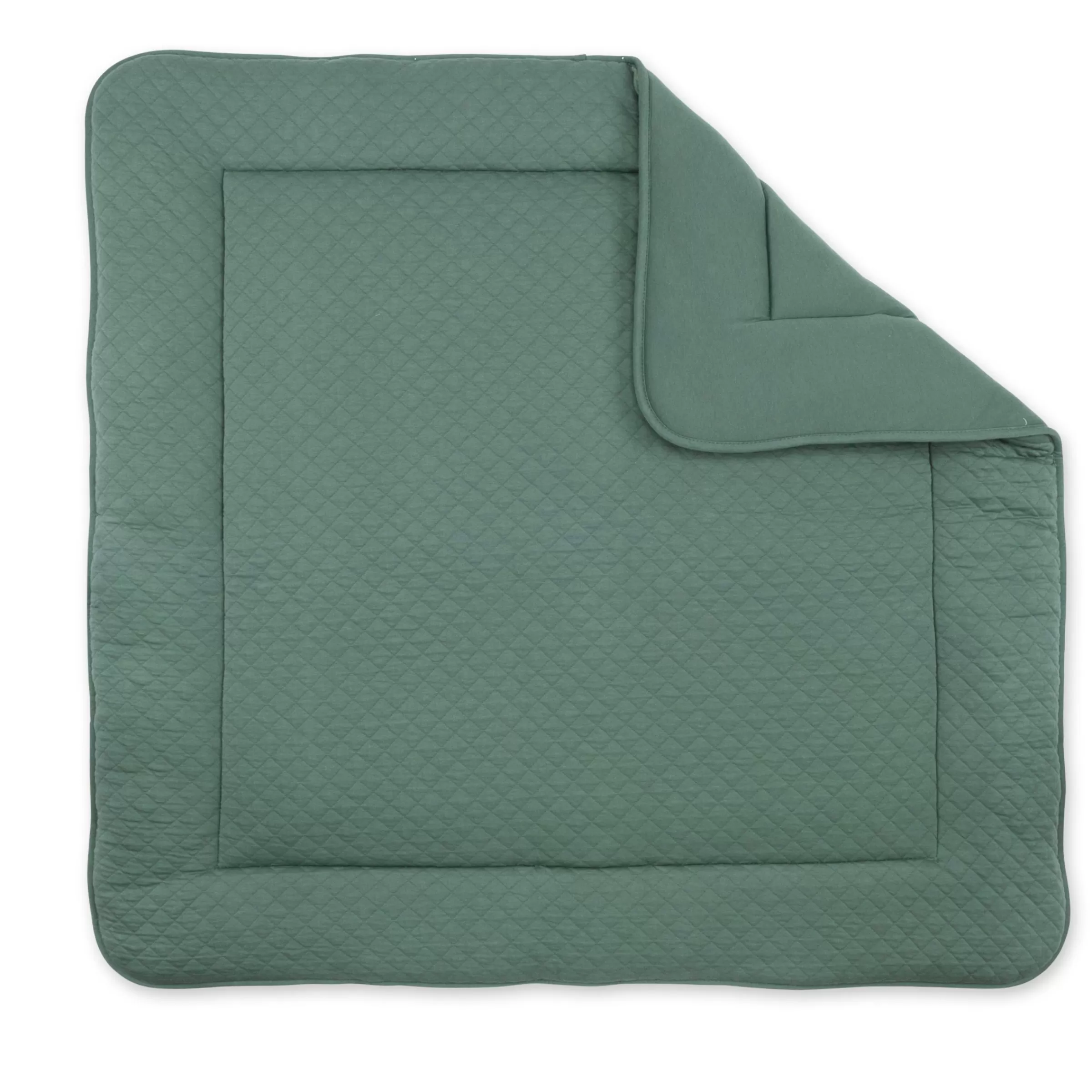 BEMINI Laufstalleinlage Krabbeldecke Pady Quilted Jersey 100X100Cm Quilt Green Discount
