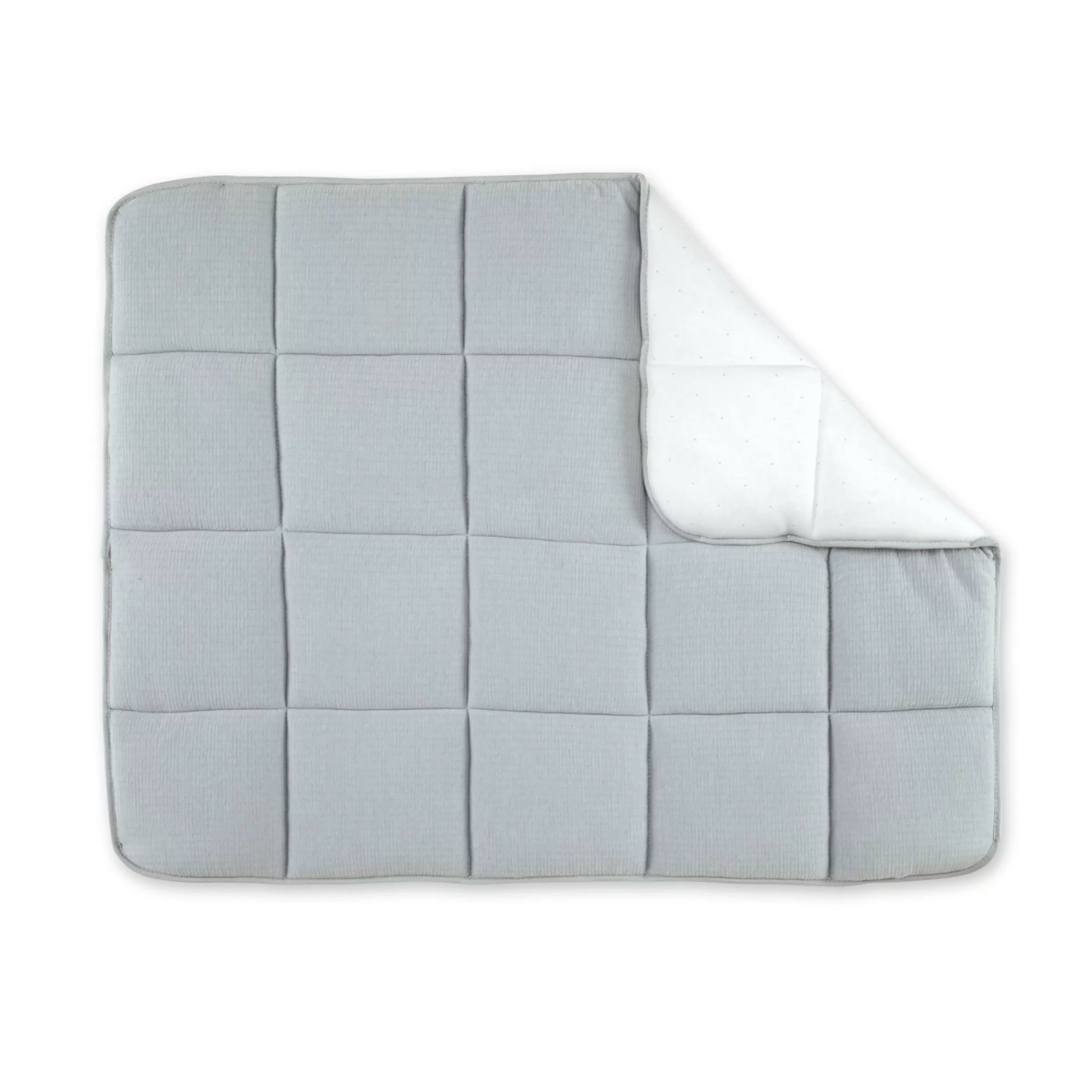 BEMINI Laufstalleinlage Krabbeldecke Pady Tetra Jersey + Jersey 75X95Cm Cadum Grizou Fashion