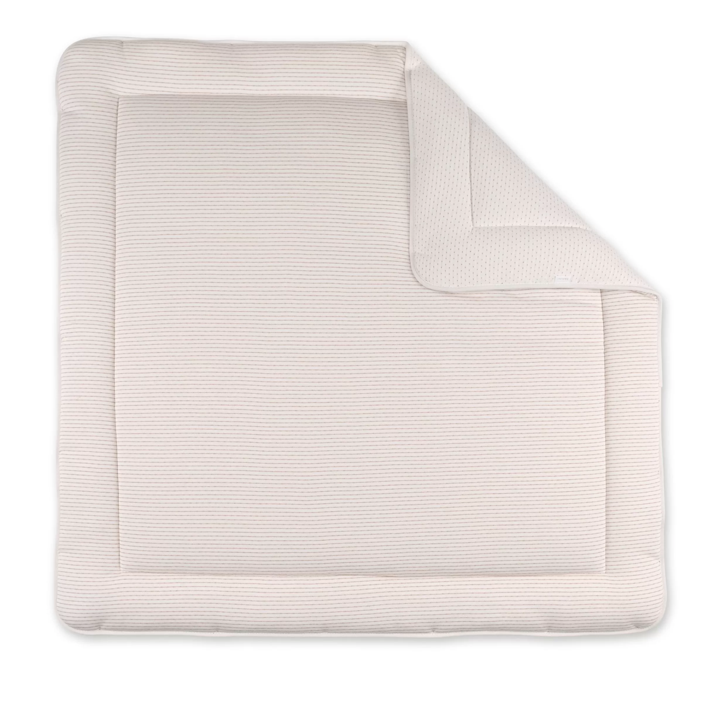 BEMINI Laufstalleinlage Krabbeldecke Pady Twin Jersey 100X100Cm Dunes Stripe Grege New