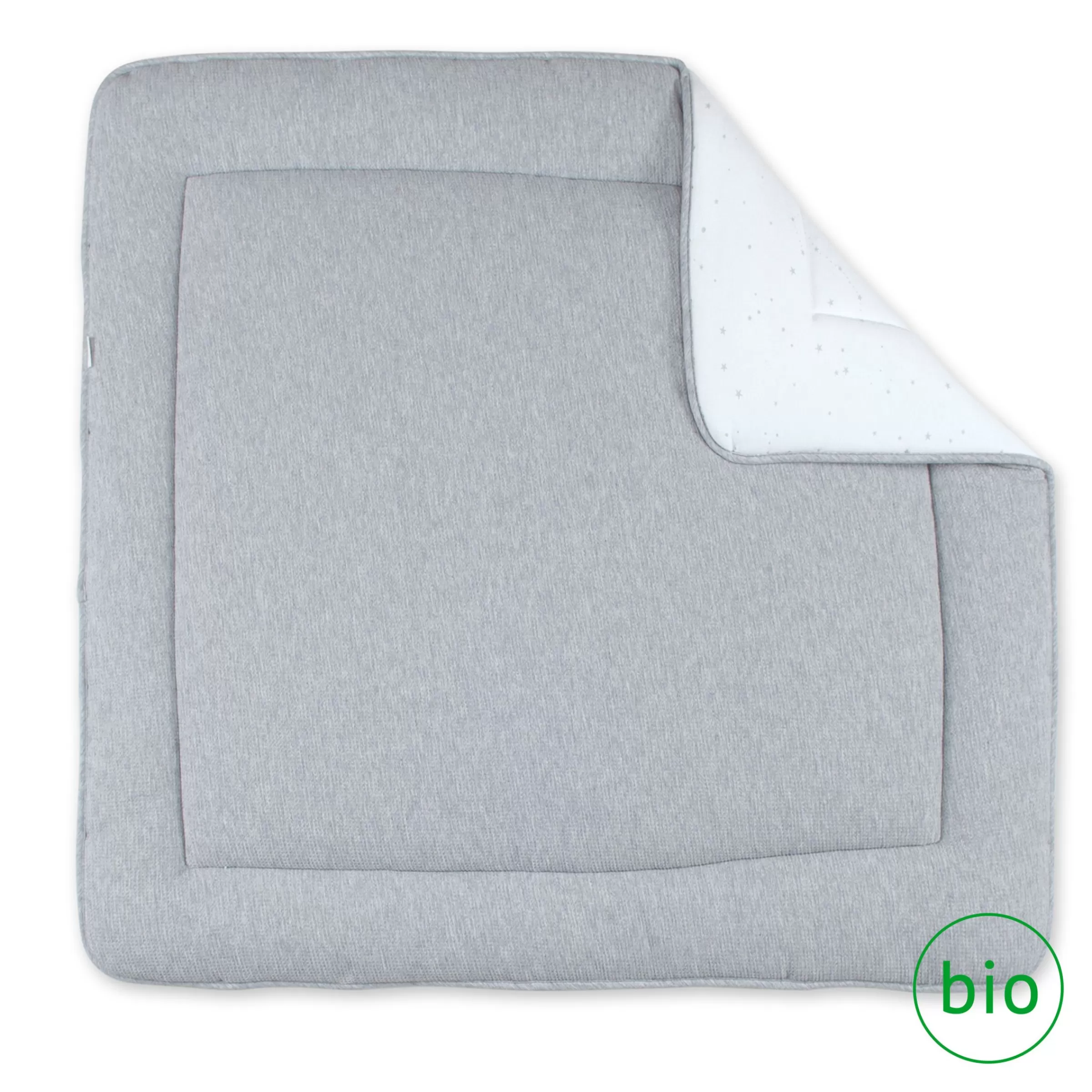 BEMINI Laufstalleinlage Krabbeldecke Pady Waffle + Jersey Bio 100X100Cm Wafle Mix Grey Outlet