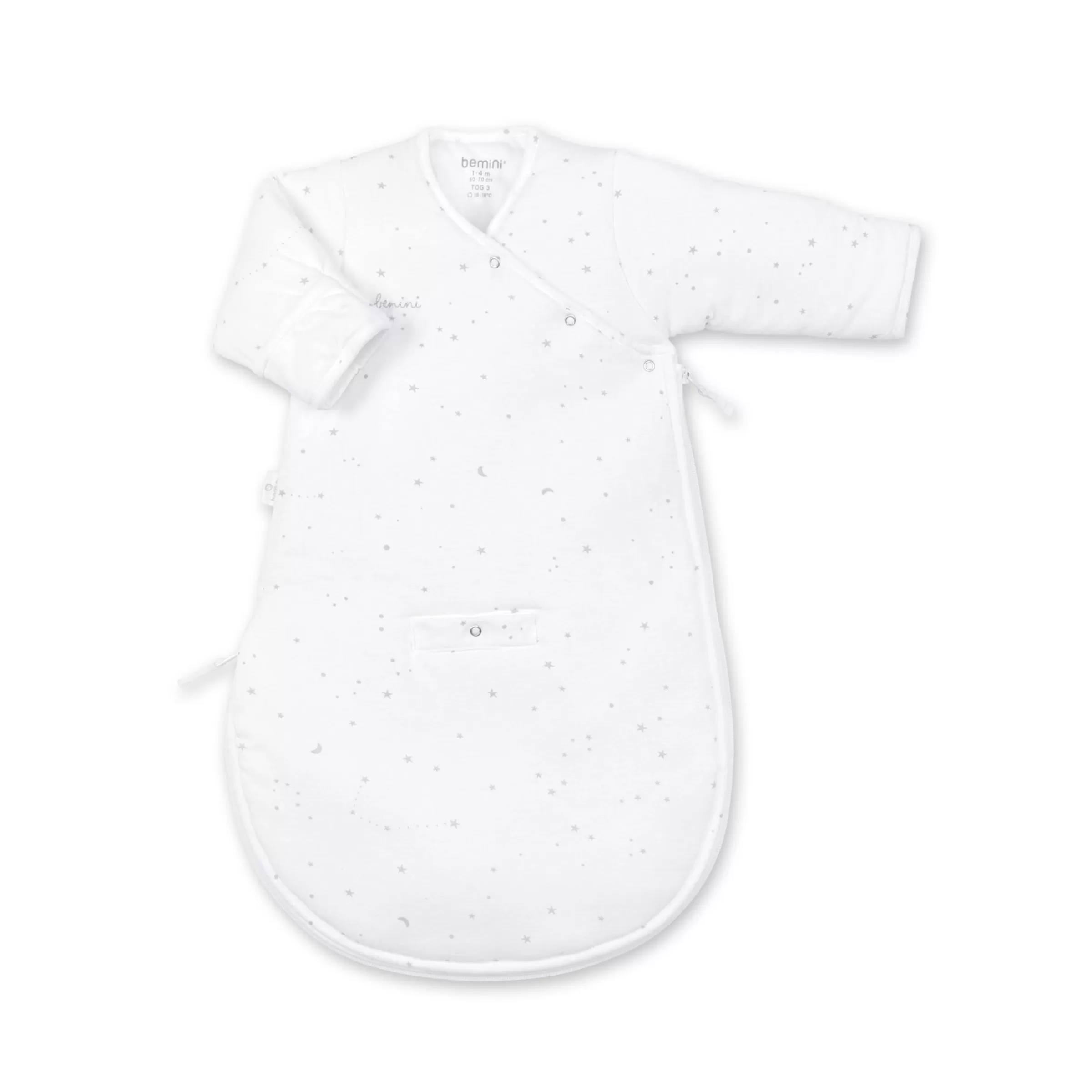 BEMINI Magic Bag Pady Jersey + Jersey 1-4M Stary Tog 3 Little Stars Print Little Stars Print Ecru Best