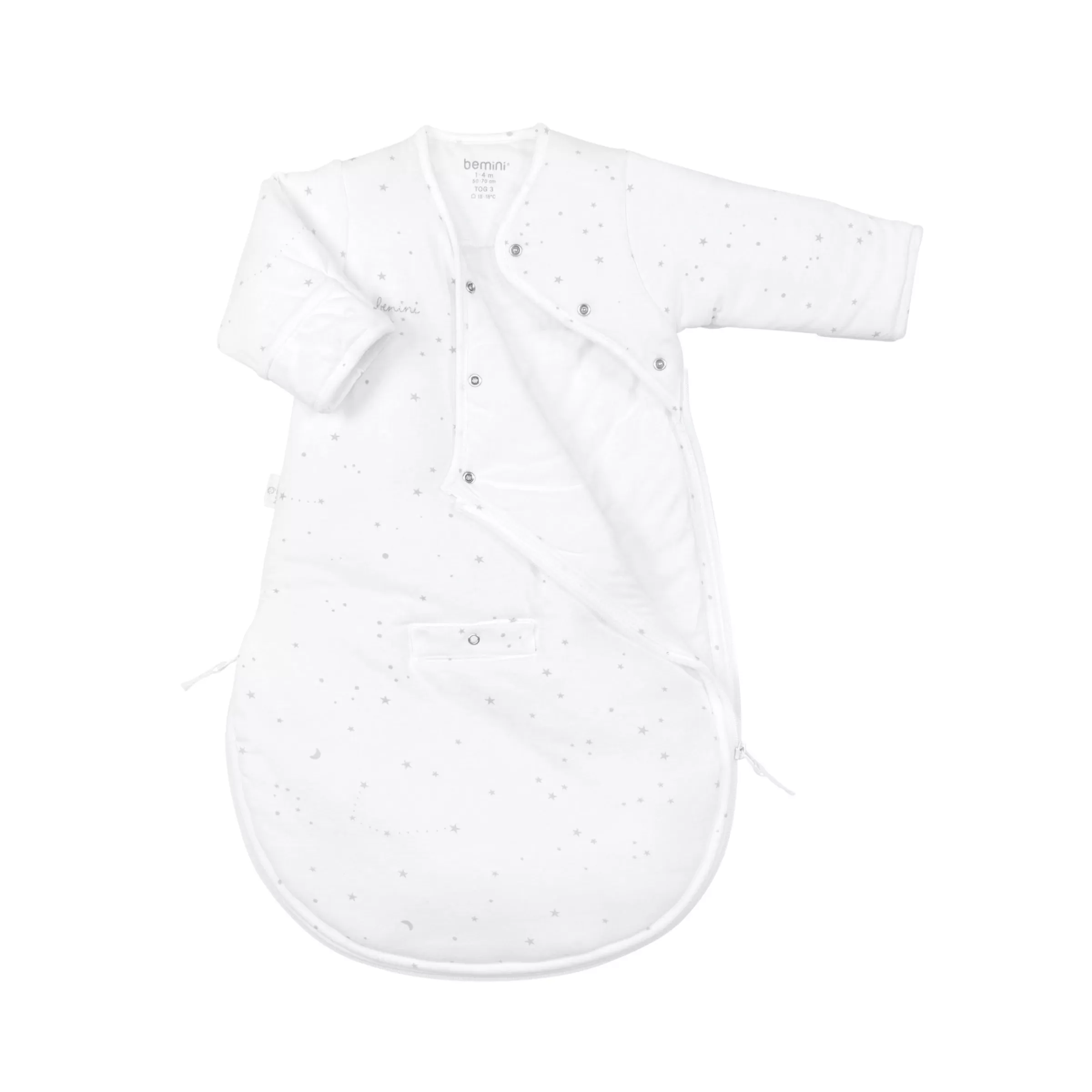 BEMINI Magic Bag Pady Jersey + Jersey 1-4M Stary Tog 3 Little Stars Print Little Stars Print Ecru Best