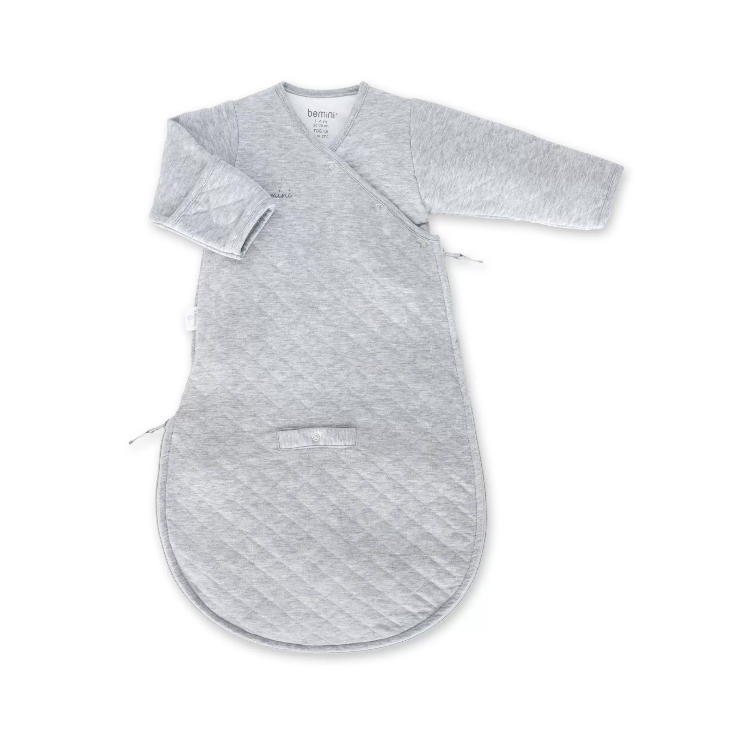 BEMINI Magic Bag Pady Quilted Jersey 1-4M Quilt Tog 1.5 Mix Grey Outlet