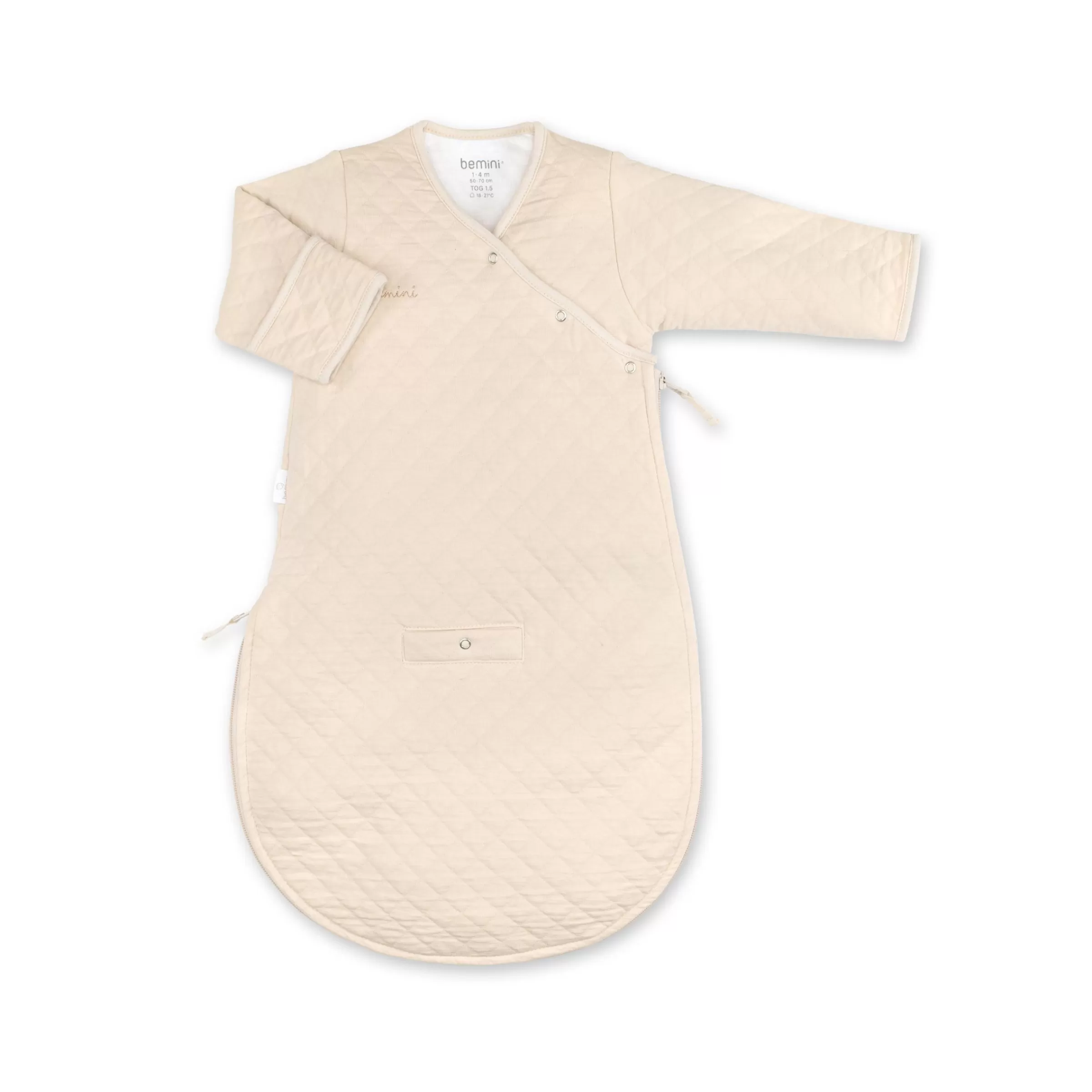 BEMINI Magic Bag Pady Quilted Jersey 1-4M Quilt Tog 1.5 Cream Fashion