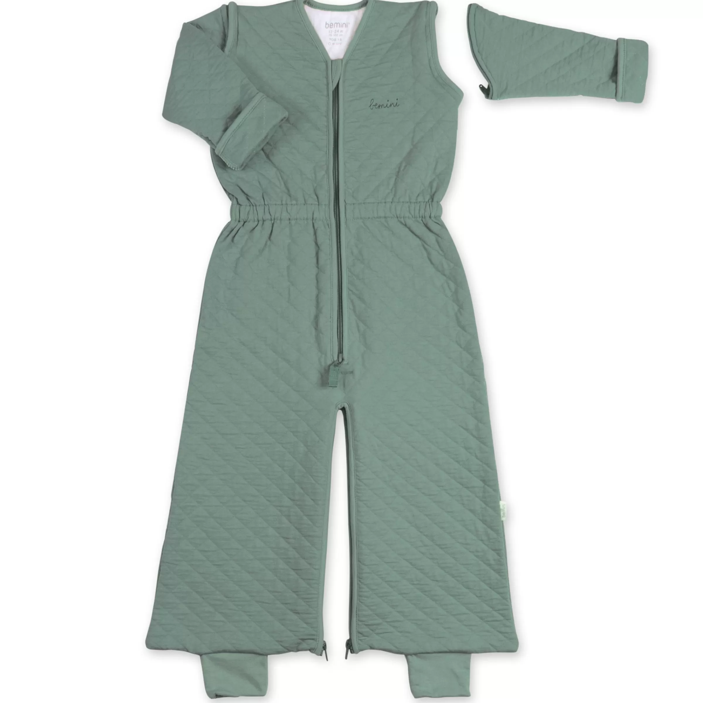 BEMINI Magic Bag Pady Quilted Jersey 24-36M Quilt Tog 1.5 Green Clearance