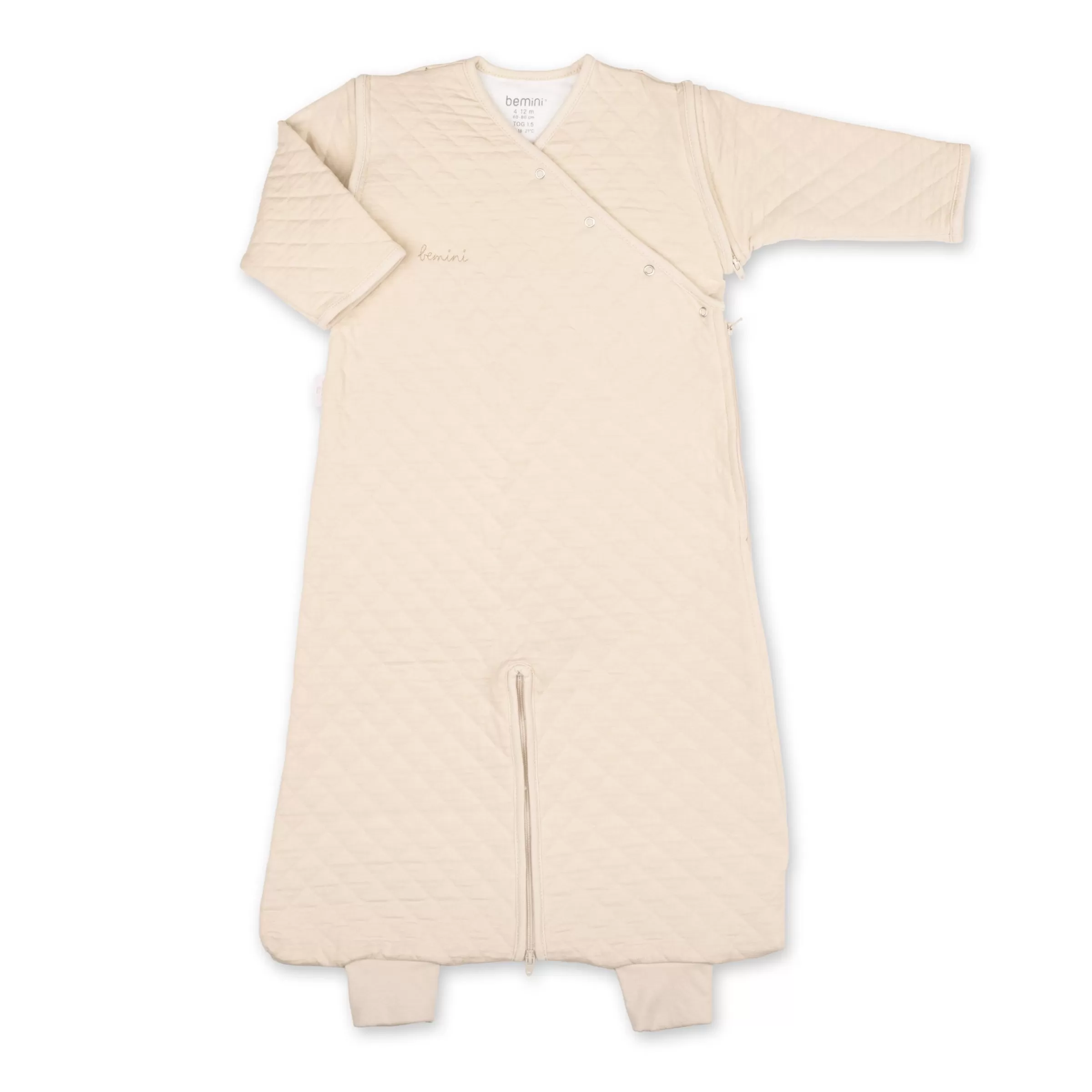 BEMINI Magic Bag Pady Quilted Jersey 4-12M Quilt Tog 1.5 Cream Hot