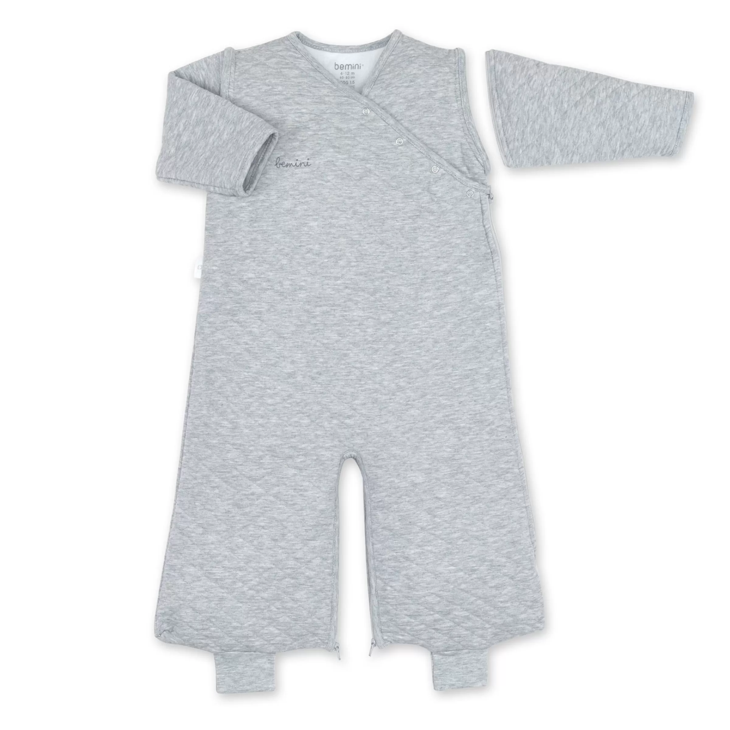 BEMINI Magic Bag Pady Quilted Jersey 4-12M Quilt Tog 1.5 Mix Grey Online