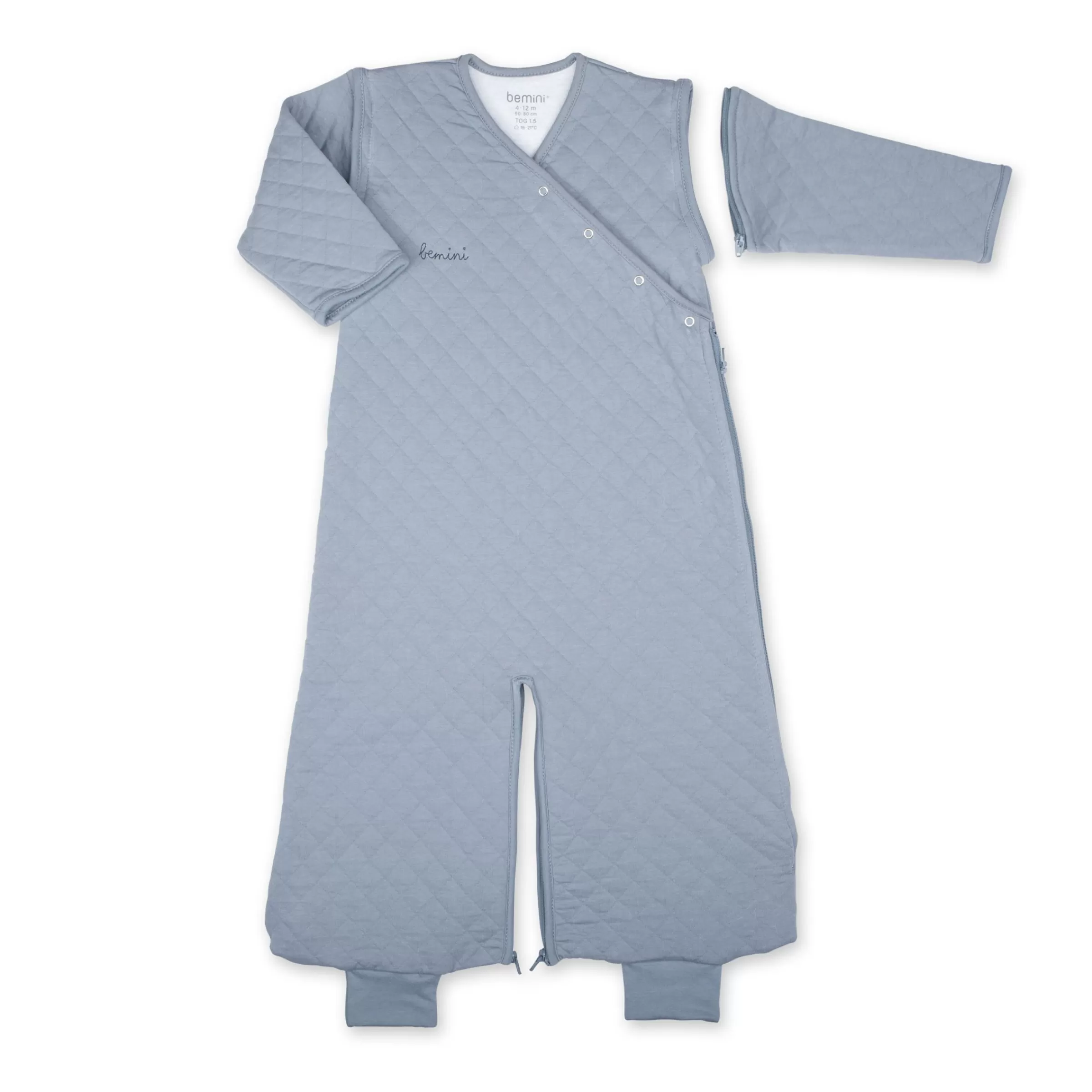 BEMINI Magic Bag Pady Quilted Jersey 4-12M Quilt Tog 1.5 Stone New