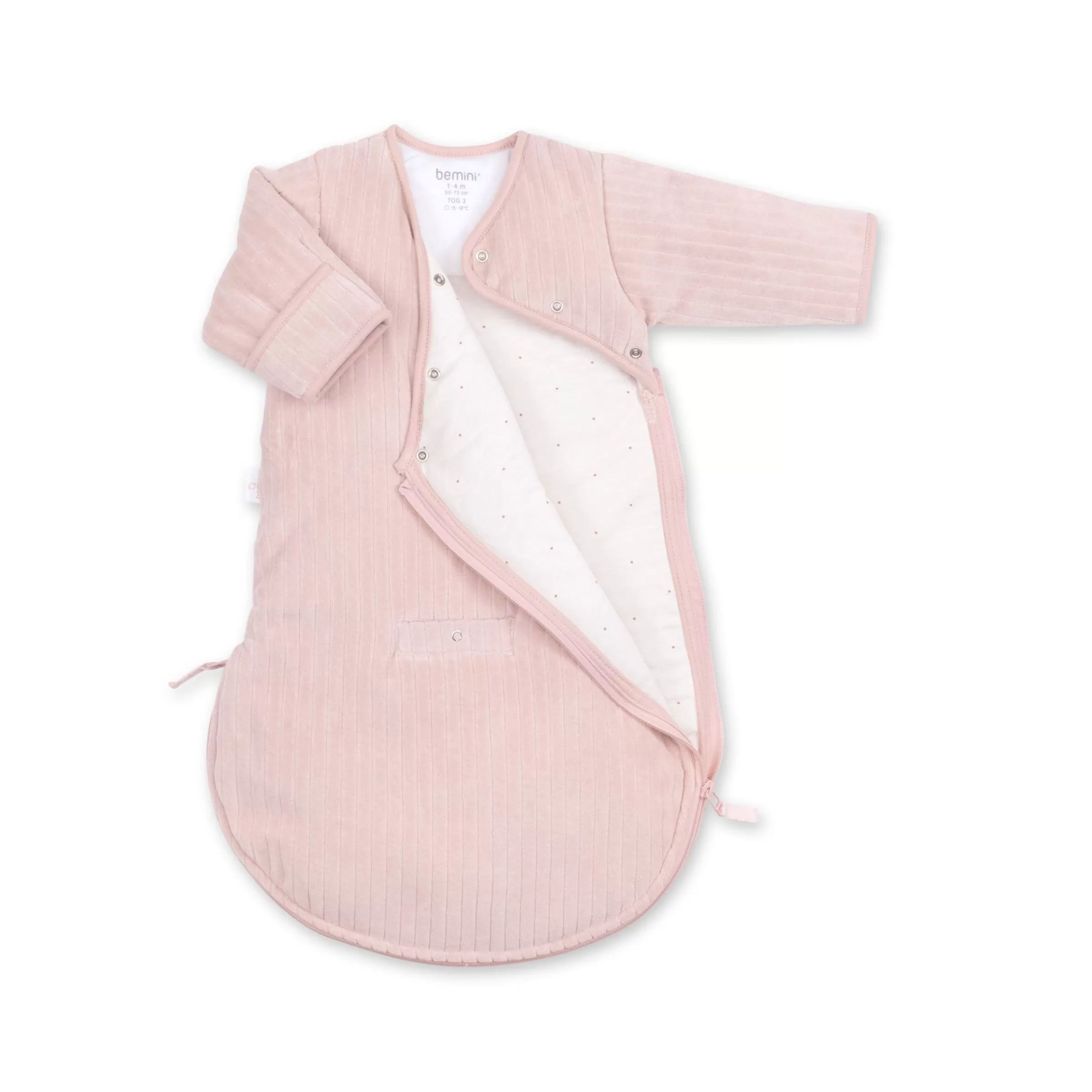 BEMINI Magic Bag Pady Velvet + Jersey 1-4M Tog 3 Blush Cheap
