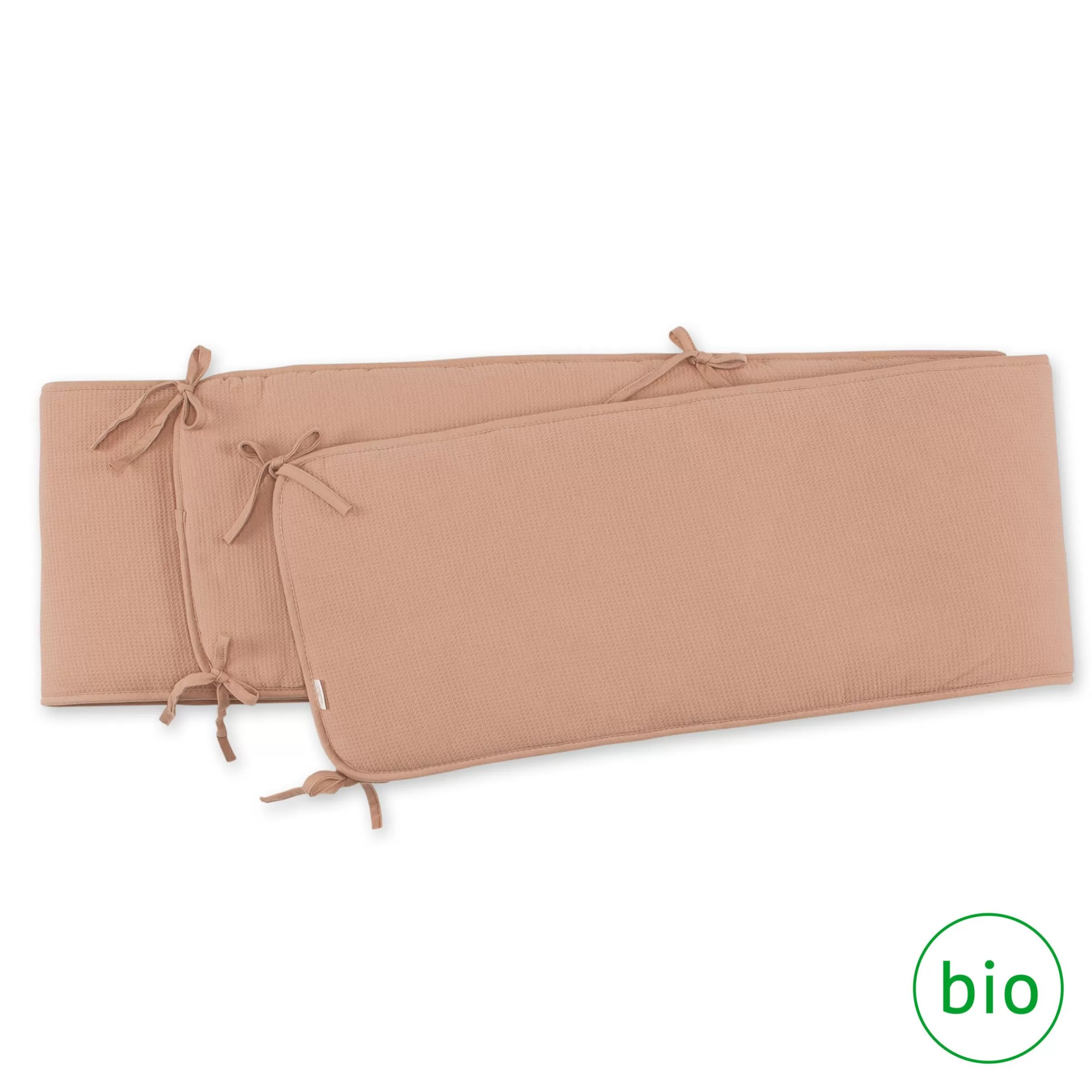 BEMINI Nestchen Laufgitter Pady Waffle + Jersey Bio 75X95X28Cm Wafle Natural Sale