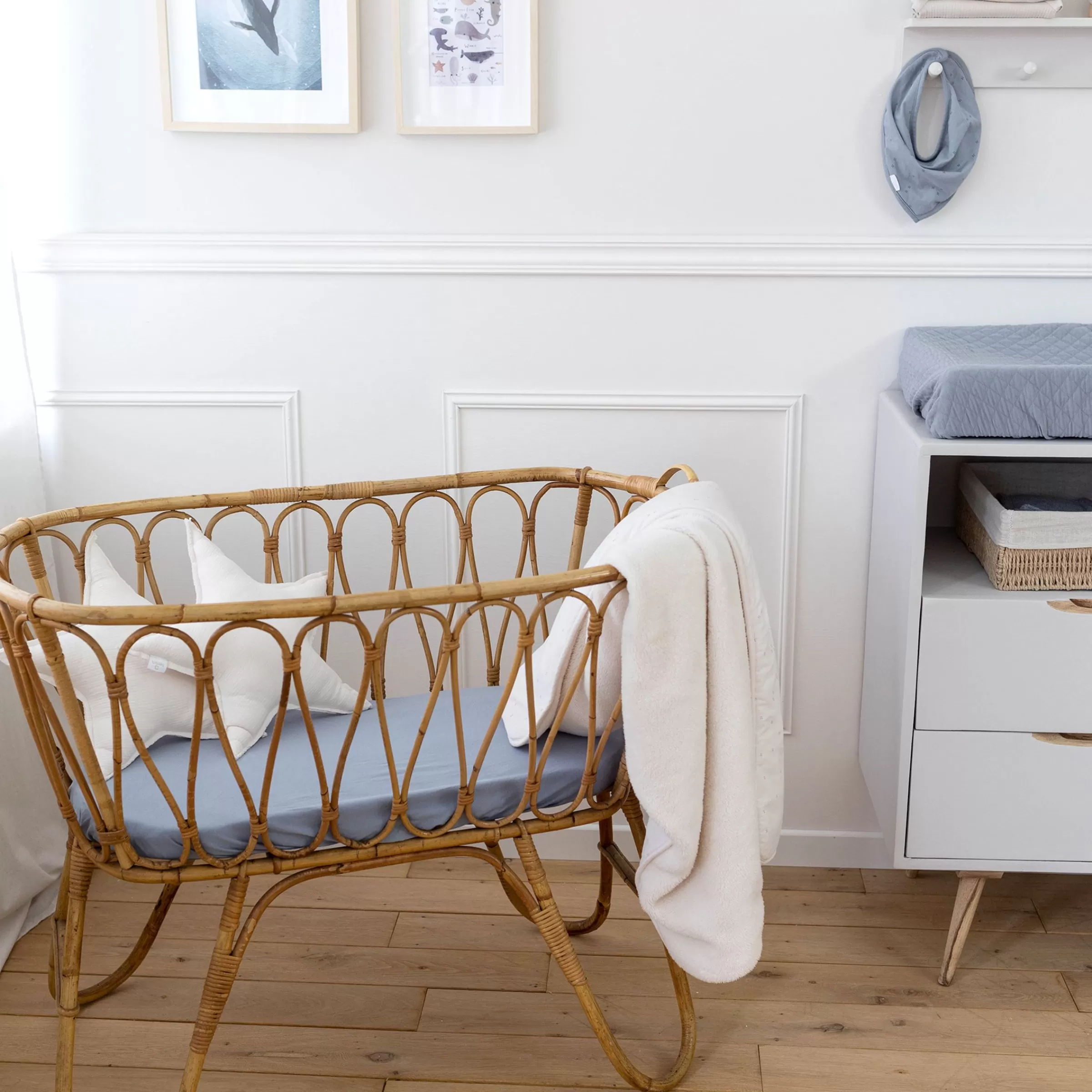 BEMINI Spannbettlaken Wiege Jersey 40X90Cm Stone Online